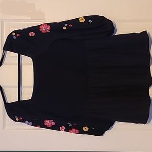 Savanna Jane peplum smocked top